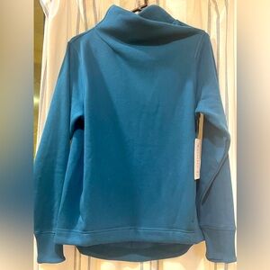 NWT Athleta Cozy Karma Twist Neck Sweatshirt